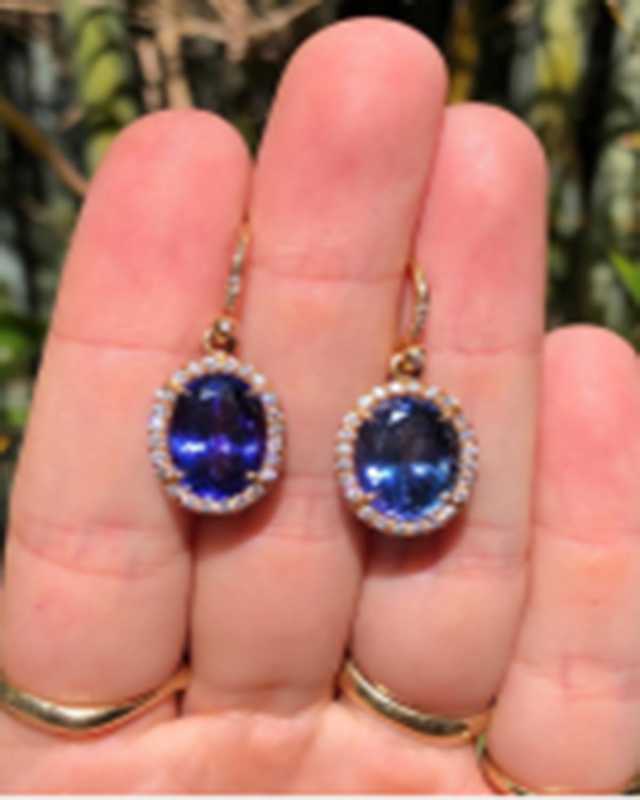 OAK 18k RG Earrings set with
